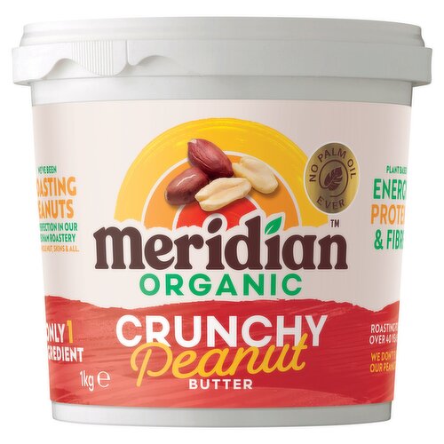 Meridian Organic Crunchy Peanut Butter 1kg