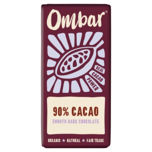 Ombar 90% Cacao Smooth Dark Chocolate 35g