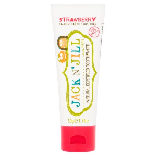 Jack N' Jill Strawberry Natural Certified Toothpaste 50g