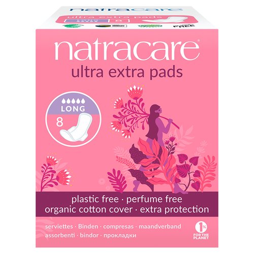 Natracare 8 Long Ultra Extra Pads