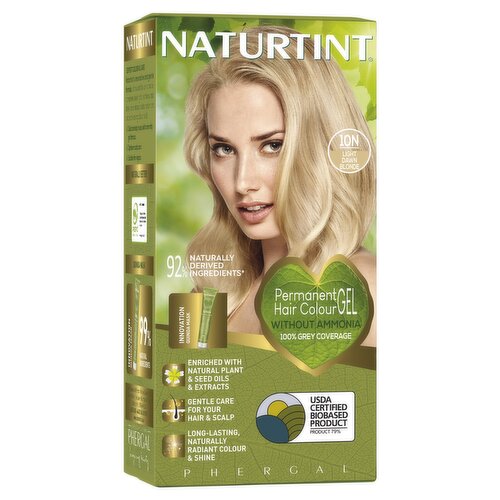 Naturtint Phergal 10N Light Dawn Blonde Permanent Hair Colour Gel 170ml