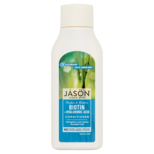 Jāsön Thicken & Restore Biotin + Hyaluronic Acid Conditioner 473g
