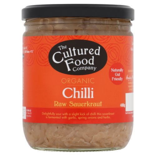 The Cultured Food Company Organic Chilli Raw Sauerkraut 400g