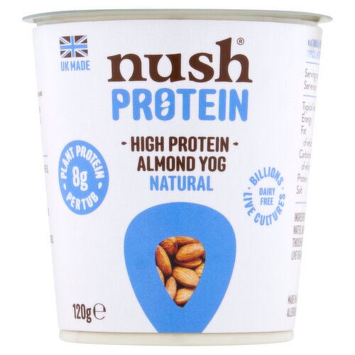 Nush Protein Almond Yog Natural 120g