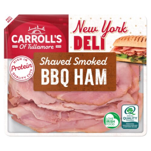 Carroll's of Tullamore New York Deli Shaved Smokey BBQ Ham 90g