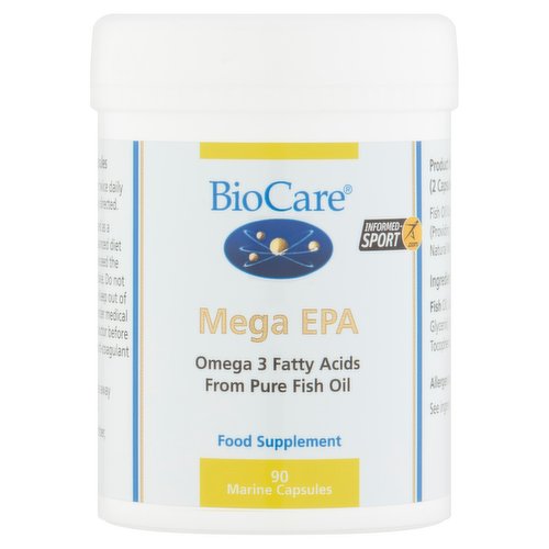 BioCare Mega EPA Food Supplement 90 Marine Capsules