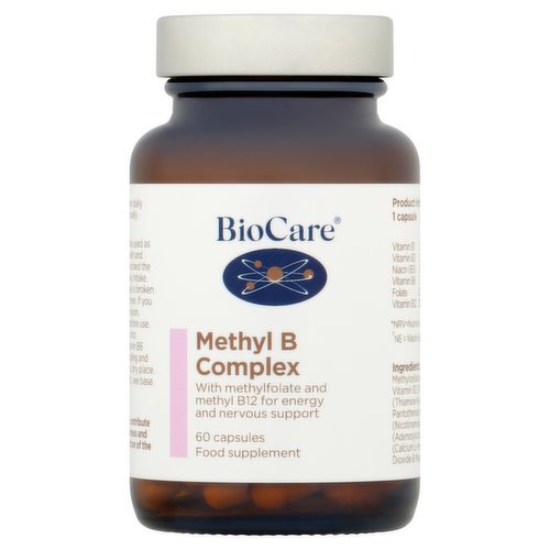 BioCare Methyl B Complex 60 Capsules Food Supplement
