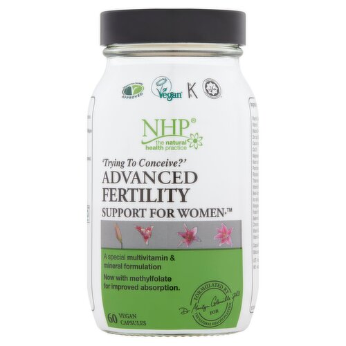 NHP Advance Fertility Support for Women 60 Vegan Capsules