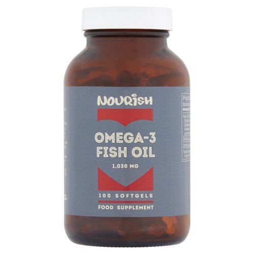 Nourish Omega-3 Fish Oil 1,030 mg 100 Softgels