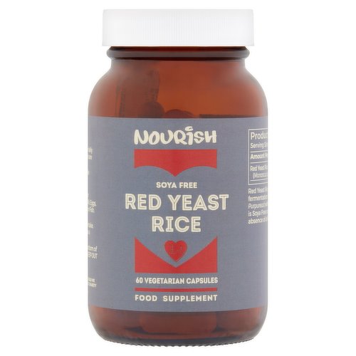 Nourish Red Yeast Rice 60 Vegetarian Capsules