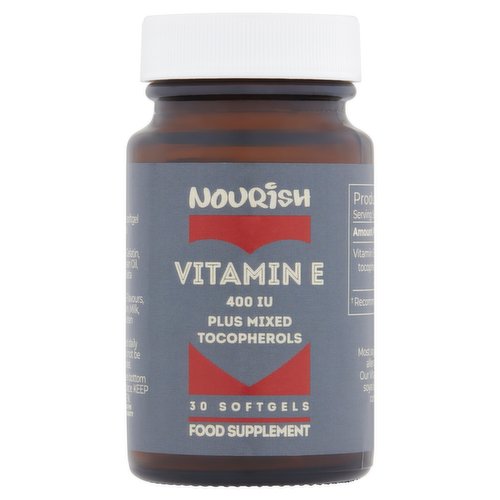 Nourish Vitamin E 400 IU 30 Softgels