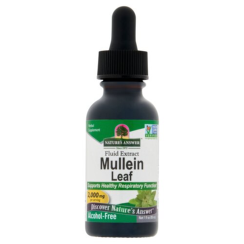 Nature's Answer Mullein Leaf Fluid Extract Herbal Supplement 30ml
