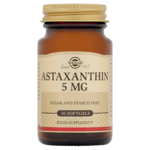 Solgar Astaxanthin 5 Mg Food Supplement 30 Softgels
