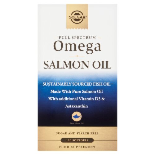 Solgar Full Spectrum Omega Salmon Oil 120 Softgels