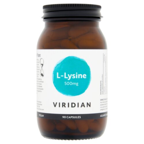 Viridian L-Lysine 500mg 90 Capsules
