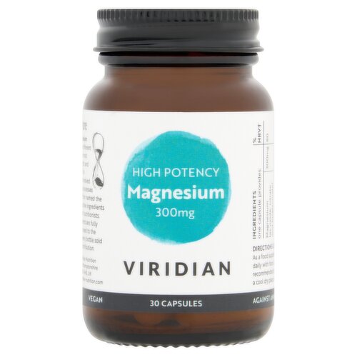Viridian High Potency Magnesium 300mg 30 Capsules