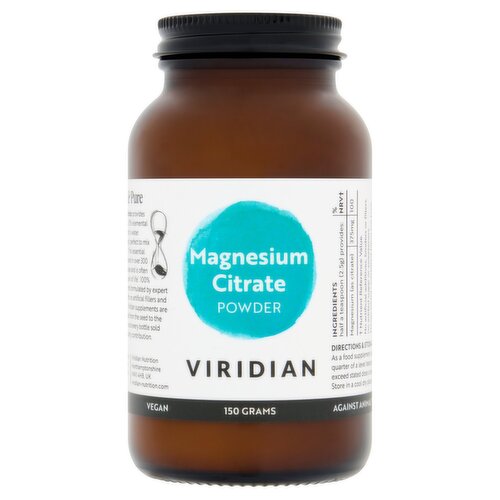Viridian Magnesium Citrate Powder 150 Grams