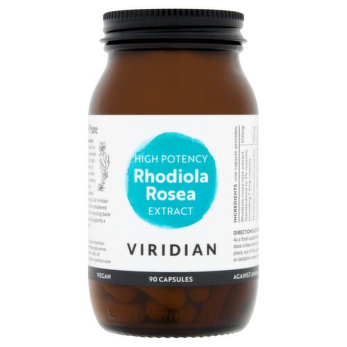 Viridian High Potency Rhodiola Rosea Extract 90 Capsules