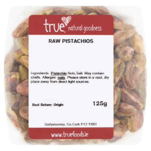 True Natural Goodness Raw Pistachios 125g
