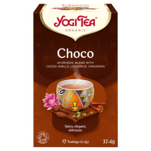 Yogi Tea Organic Choco, Ayurvedic blend eith Cocoa Shells, Liquorice & Cinnamon, 17 Teabags