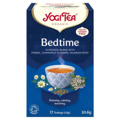 Yogi Tea Bedtime Organic Herbal Tea, Blend of Fennel, Chamomile Flowers and Valerian Root, 17 Tea Bags