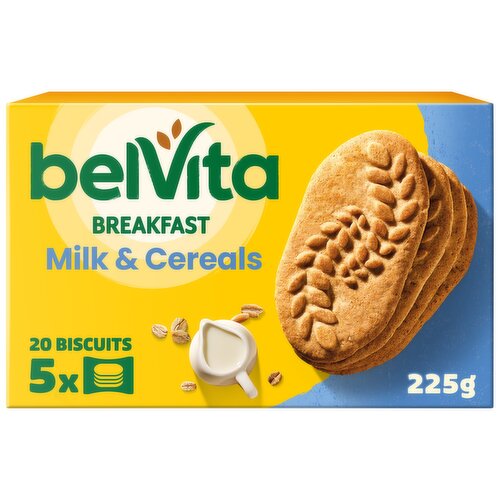 Belvita Milk & Cereal Biscuit Snack Bars Multipack 125g (5 x 45g)