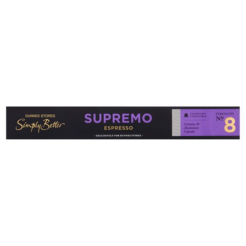 Dunnes Stores Simply Better Supremo Espresso 55g (10 x 5.5g)