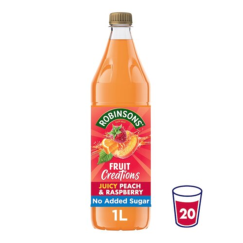 Robinsons Juicy Peach & Raspberry Fruit Creations 1L