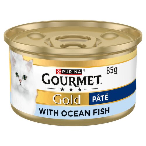 GOURMET Gold Pate Ocean Fish Wet Cat Food 85g