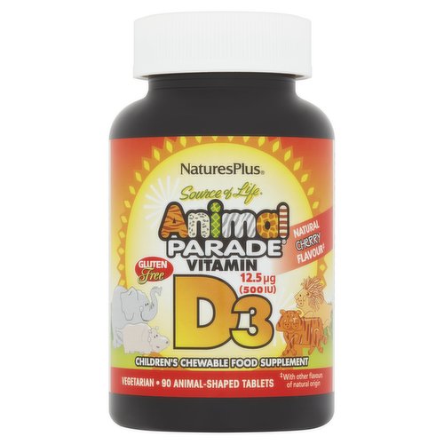 NaturesPlus Source of Life Animal Parade 90 Animal-Shaped Tablets