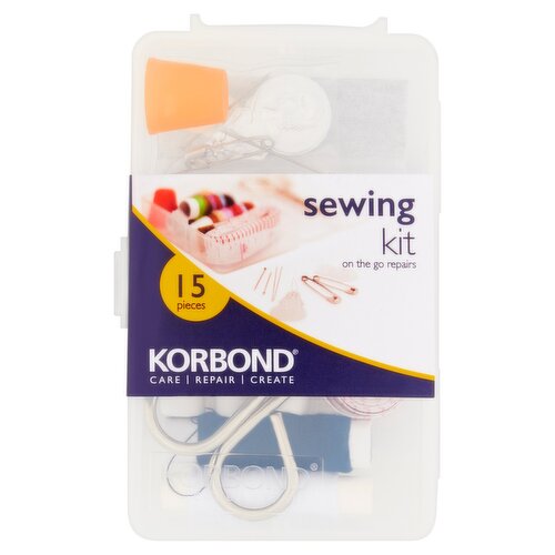 Korbond Sewing Kit On the Go Repairs 15 Pieces