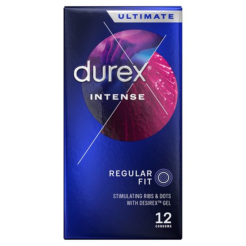 Durex 12 Regular Fit Intense Condoms Dunnes Stores