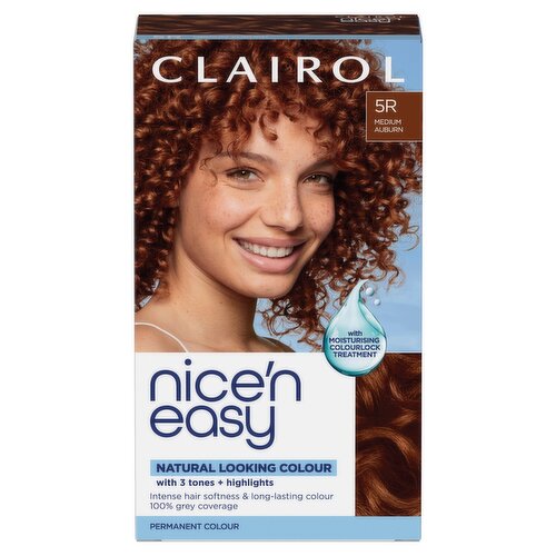 Clairol Nice'n Easy Permanent Hair Dye 5R Medium Auburn