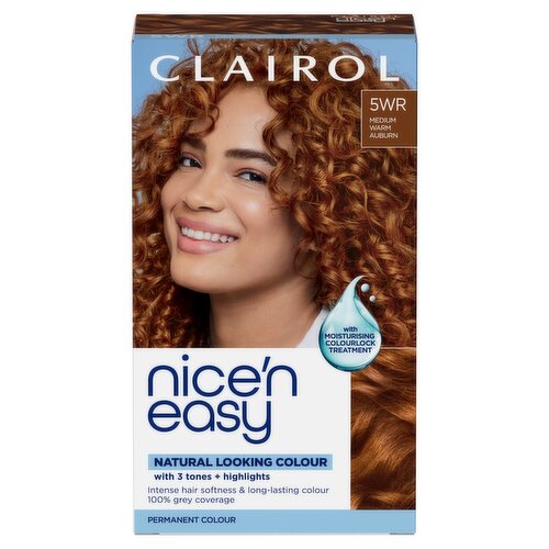 Clairol Nice'n Easy Permanent Hair Dye 5WR Medium Warm Auburn