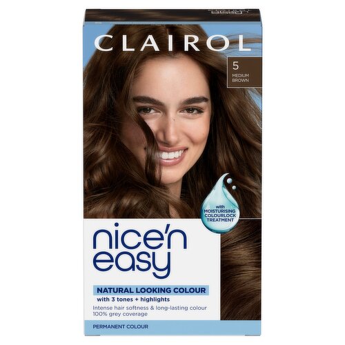 Clairol Nice'n Easy Permanent Hair Dye 5 Medium Brown