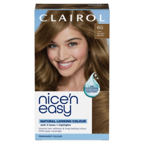 Clairol Nice'n Easy Permanent Hair Dye 6G Light Golden Brown