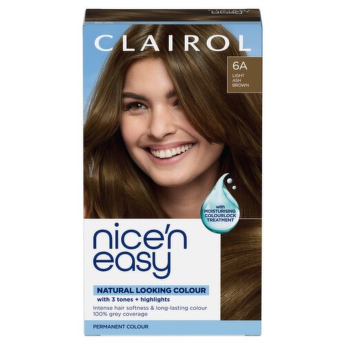 Clairol Nice'n Easy Permanent Hair Dye 6A Light Ash Brown