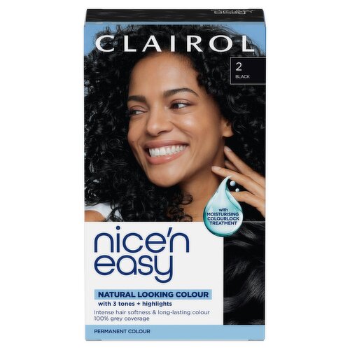 Clairol Nice'n Easy Permanent Hair Dye 2 Black