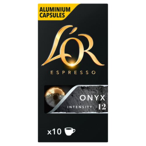 L'OR Espresso Onyx Coffee Pods x10 Intensity 12
