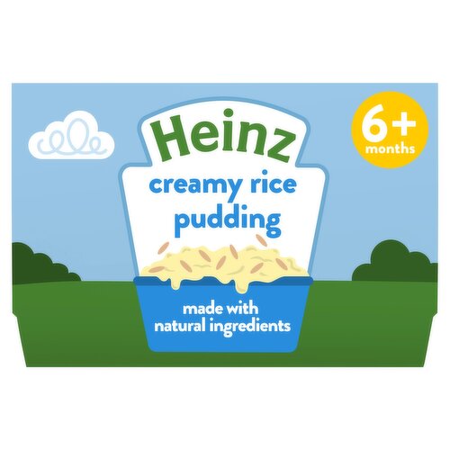 Heinz Creamy Rice Pudding Pots 6+ Months 4 x 100g Baby Food