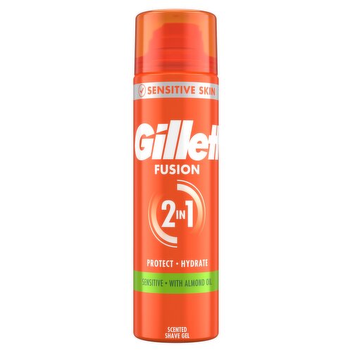 Gillette Fusion Shave Gel Sensitive, 200ml