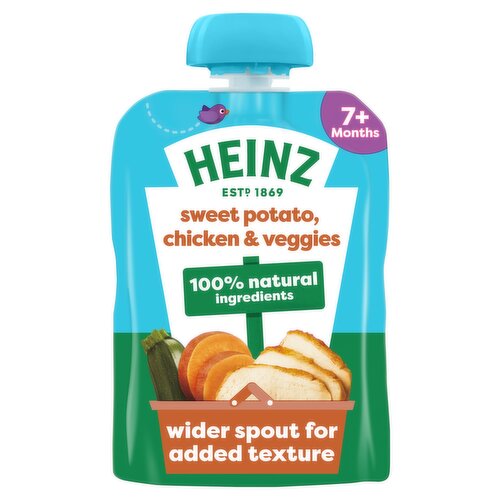 Heinz Sweet Potato, Chicken & Veggies Pouch Baby Food 7+ Months 130g