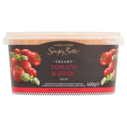 Dunnes Stores Simply Better Creamy Tomato & Basil Soup 400g