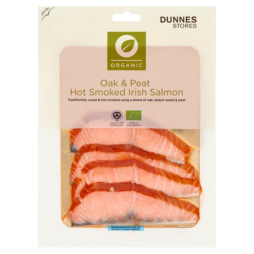 Dunnes Stores Organic Oak & Peat Hot Smoked Irish Salmon 100g