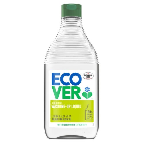 Ecover Sensitive Washing-Up Liquid, Lemon & Aloe Vera 450ml