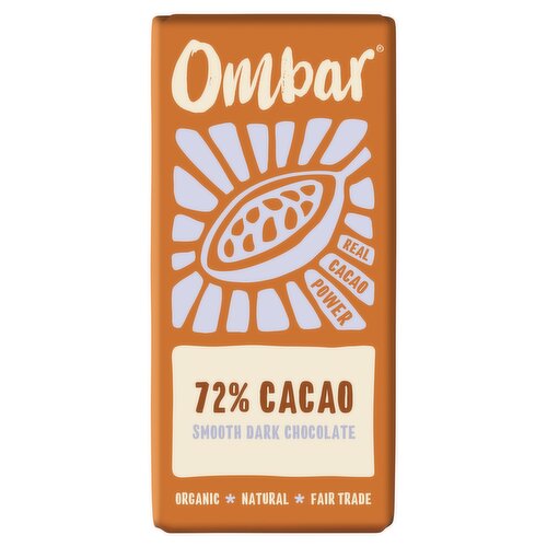 Ombar 72% Cocoa Smooth Dark Chocolate 70g