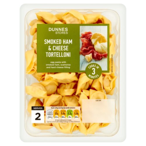 Dunnes Stores Smoked Ham & Cheese Tortelloni 250g