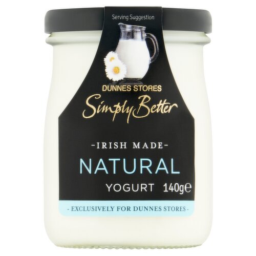 Dunnes Stores Simply Better Natural Yogurt 140g