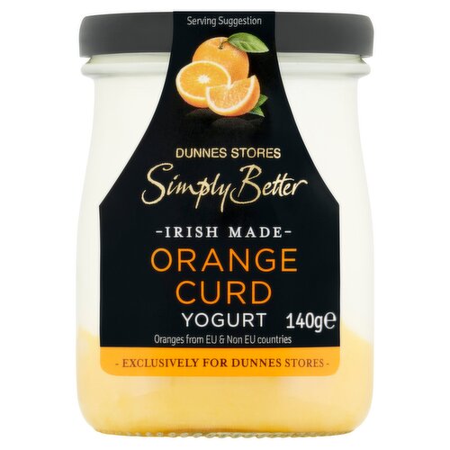 Dunnes Stores Simply Better Orange Curd Yogurt 140g