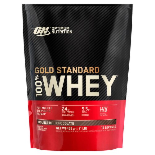 Optimum Nutrition Gold Standard 100% Whey Double Rich Chocolate 465g